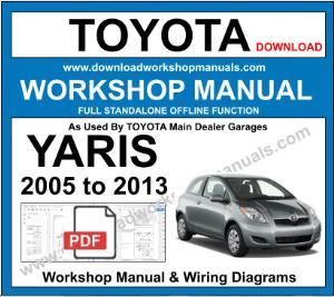 Toyota Yaris Workshop Service Repair Manual